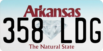 AR license plate 358LDG