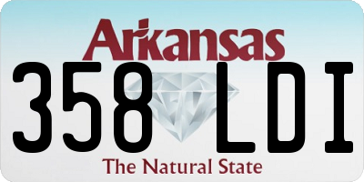 AR license plate 358LDI