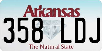 AR license plate 358LDJ