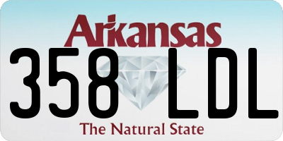 AR license plate 358LDL