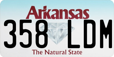 AR license plate 358LDM