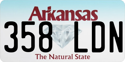 AR license plate 358LDN