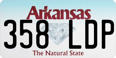 AR license plate 358LDP