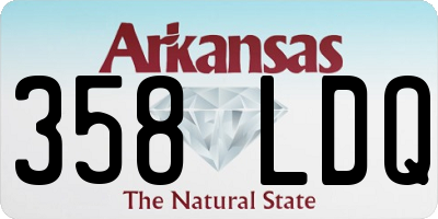AR license plate 358LDQ