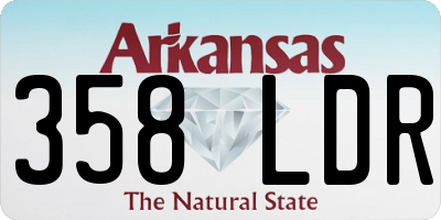 AR license plate 358LDR