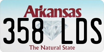 AR license plate 358LDS