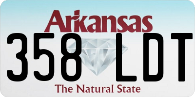 AR license plate 358LDT