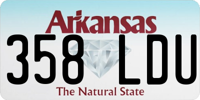 AR license plate 358LDU