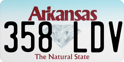 AR license plate 358LDV