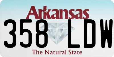AR license plate 358LDW