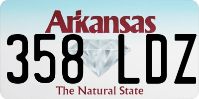 AR license plate 358LDZ