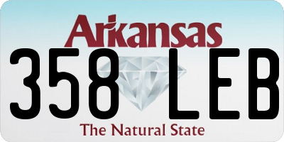 AR license plate 358LEB