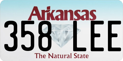 AR license plate 358LEE