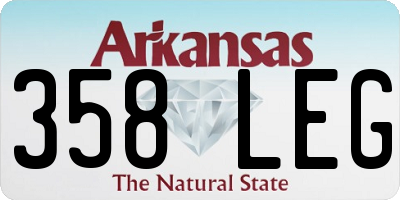 AR license plate 358LEG
