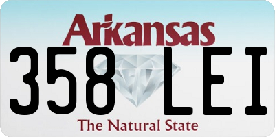 AR license plate 358LEI