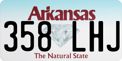 AR license plate 358LHJ