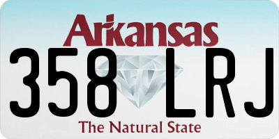 AR license plate 358LRJ