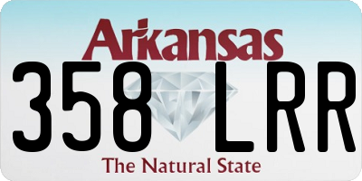 AR license plate 358LRR