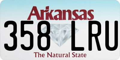 AR license plate 358LRU