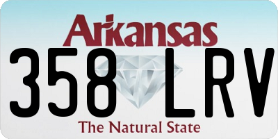 AR license plate 358LRV