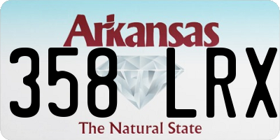 AR license plate 358LRX