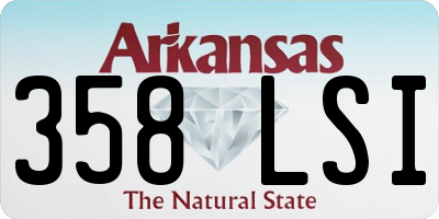 AR license plate 358LSI