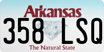 AR license plate 358LSQ