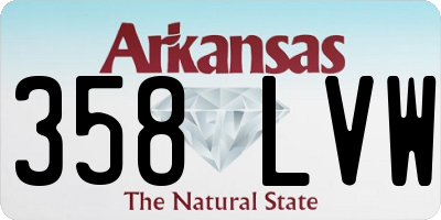AR license plate 358LVW