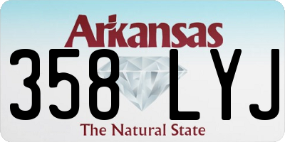 AR license plate 358LYJ