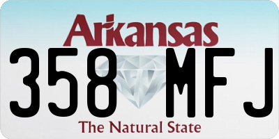 AR license plate 358MFJ