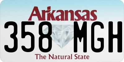 AR license plate 358MGH