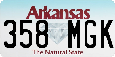AR license plate 358MGK