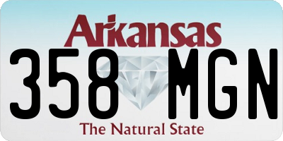 AR license plate 358MGN