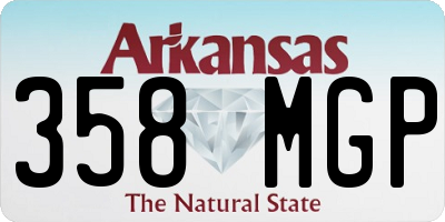 AR license plate 358MGP