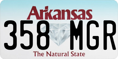 AR license plate 358MGR