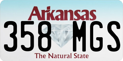 AR license plate 358MGS