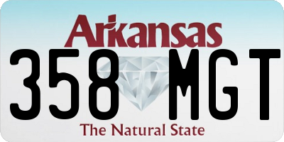 AR license plate 358MGT