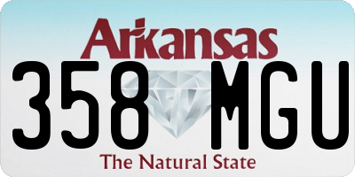 AR license plate 358MGU