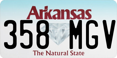 AR license plate 358MGV