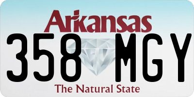 AR license plate 358MGY