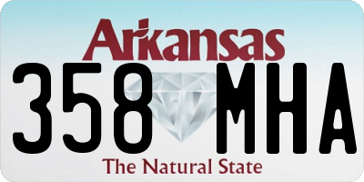 AR license plate 358MHA