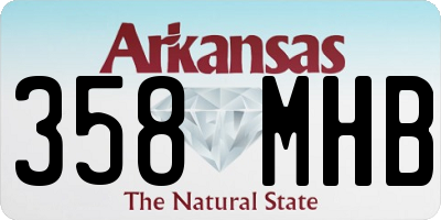 AR license plate 358MHB