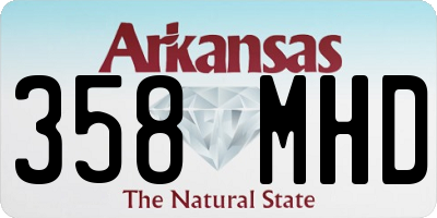 AR license plate 358MHD