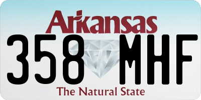 AR license plate 358MHF
