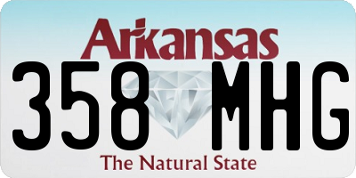 AR license plate 358MHG