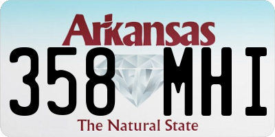 AR license plate 358MHI