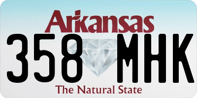 AR license plate 358MHK