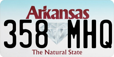 AR license plate 358MHQ
