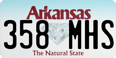 AR license plate 358MHS