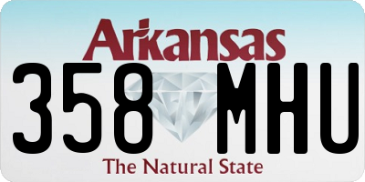 AR license plate 358MHU